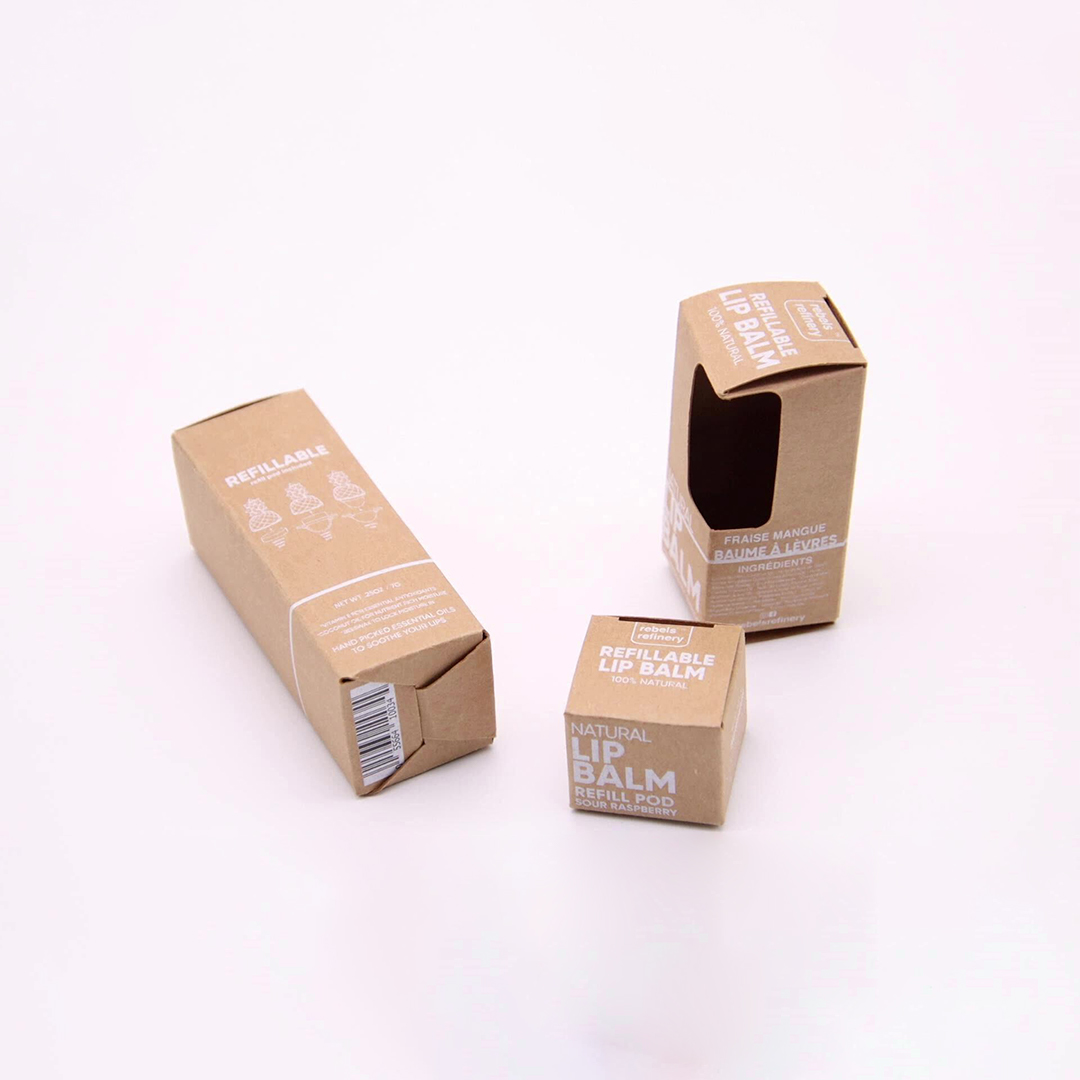 Kraft Lip Balm Packaging Boxes