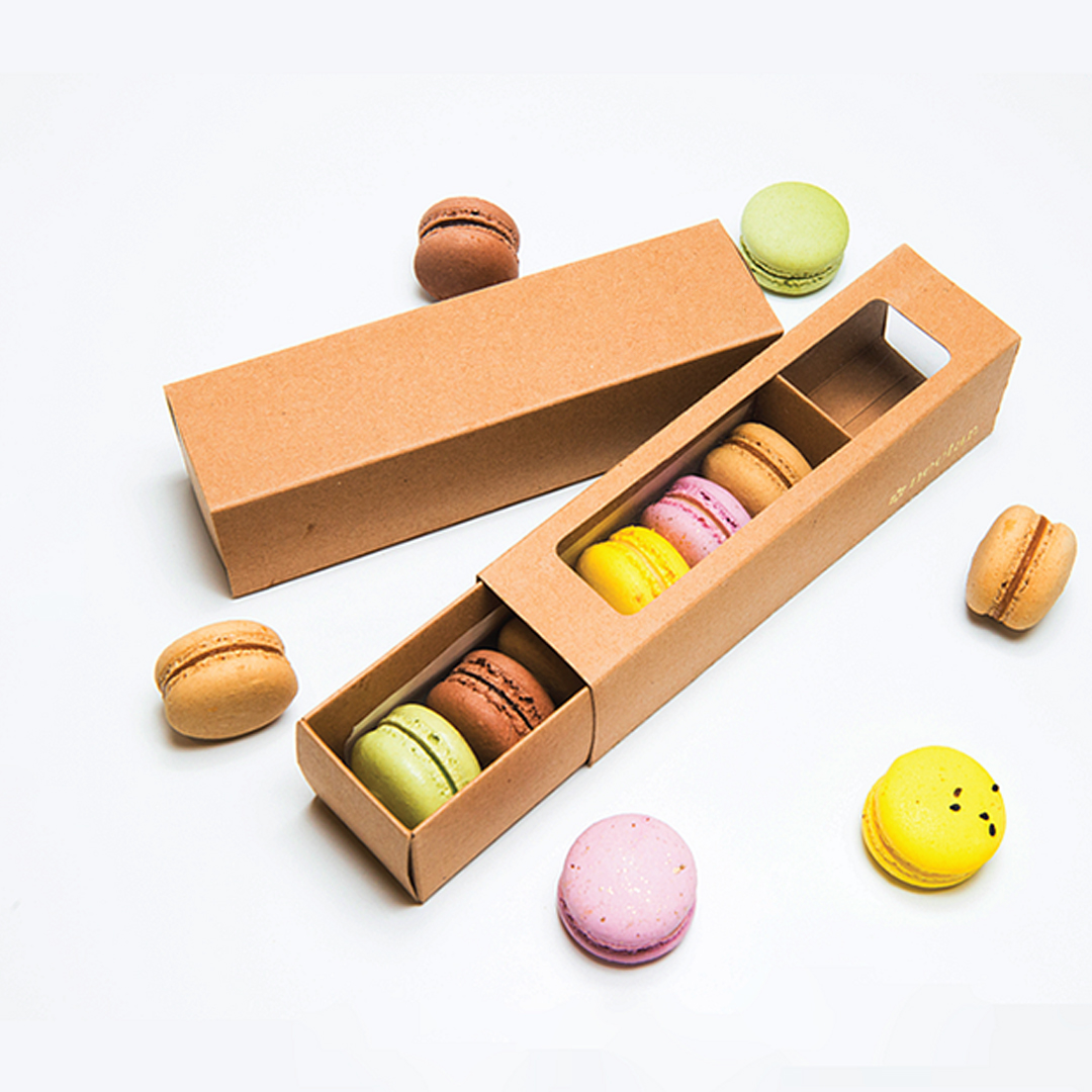 Kraft Macaron Packaging Boxes