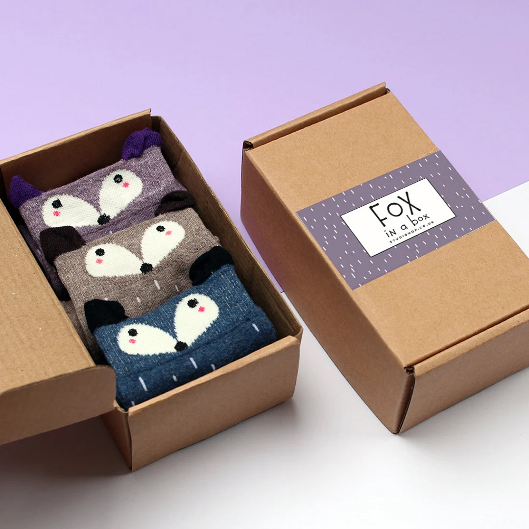 Kraft sock packaging boxes for sale