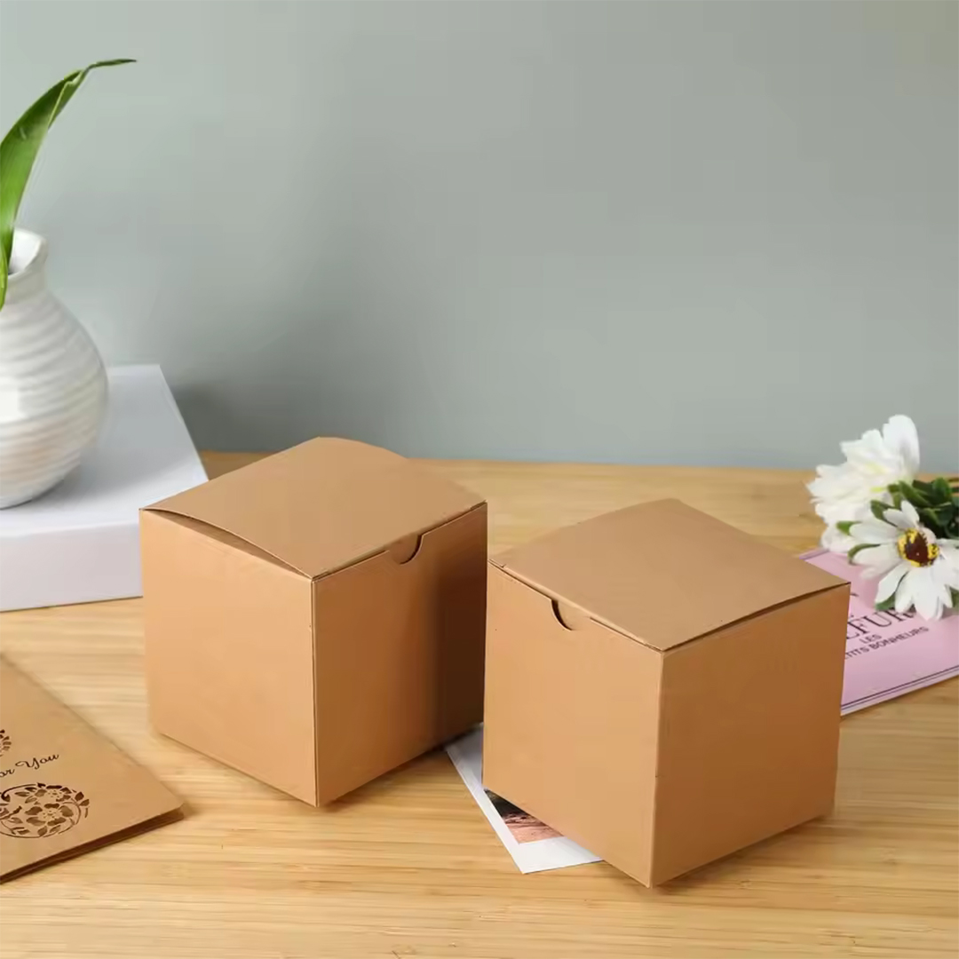 Kraft square gift boxes bulk
