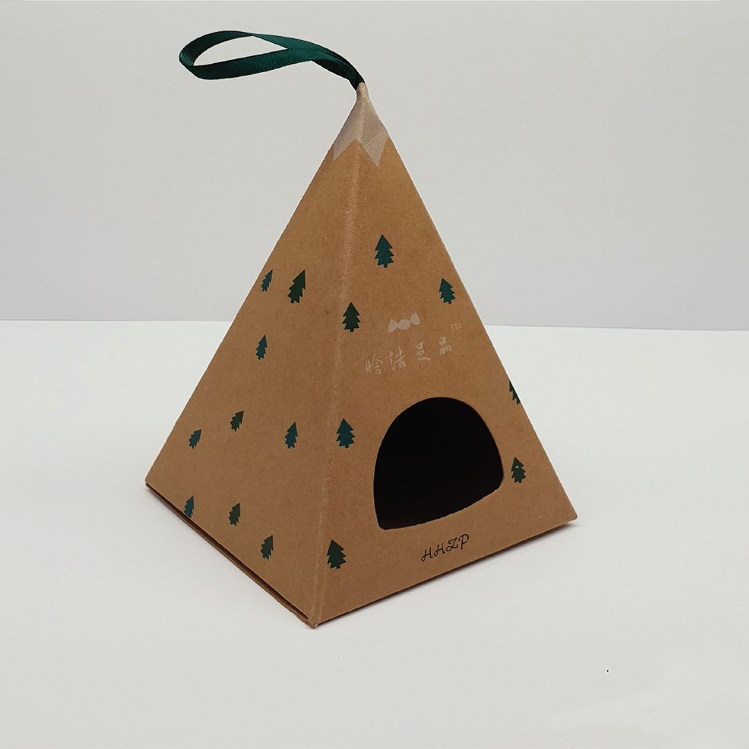 custom kraft triangle boxes