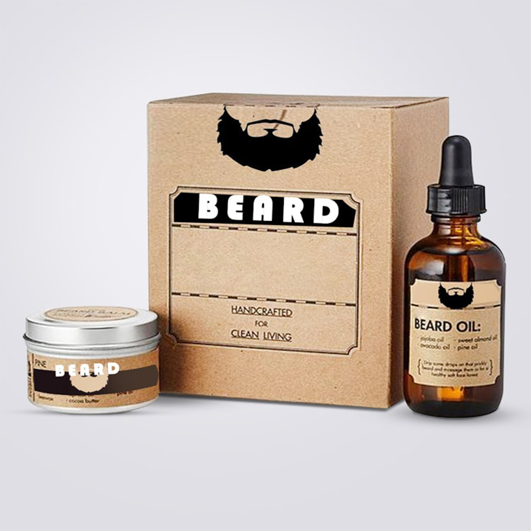 kraft beard oil carton boxes