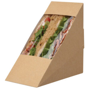 Kraft Paper Sandwich Wedge Boxes