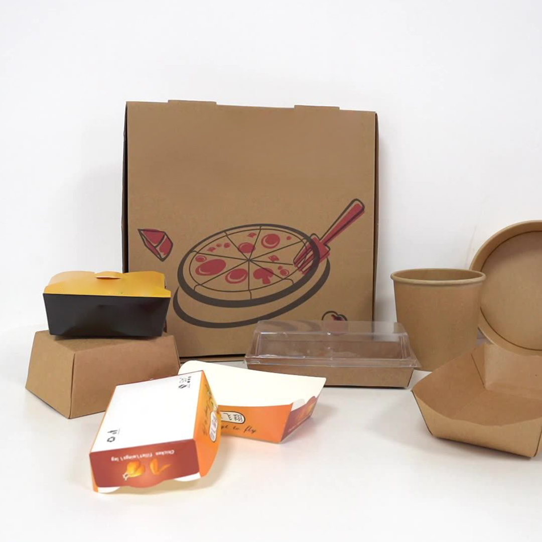 Kraft recycled kraft boxes with lids