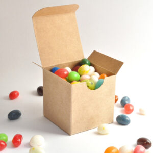 brown kraft candy favor boxes